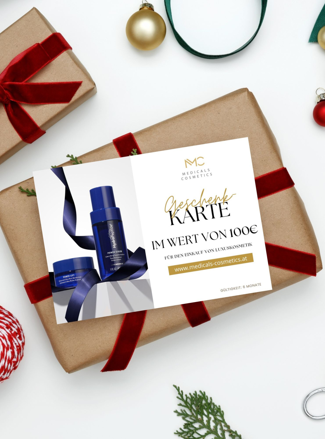 GIFT CART 100.- 
Geschenkgutschein im Wert von 100 €