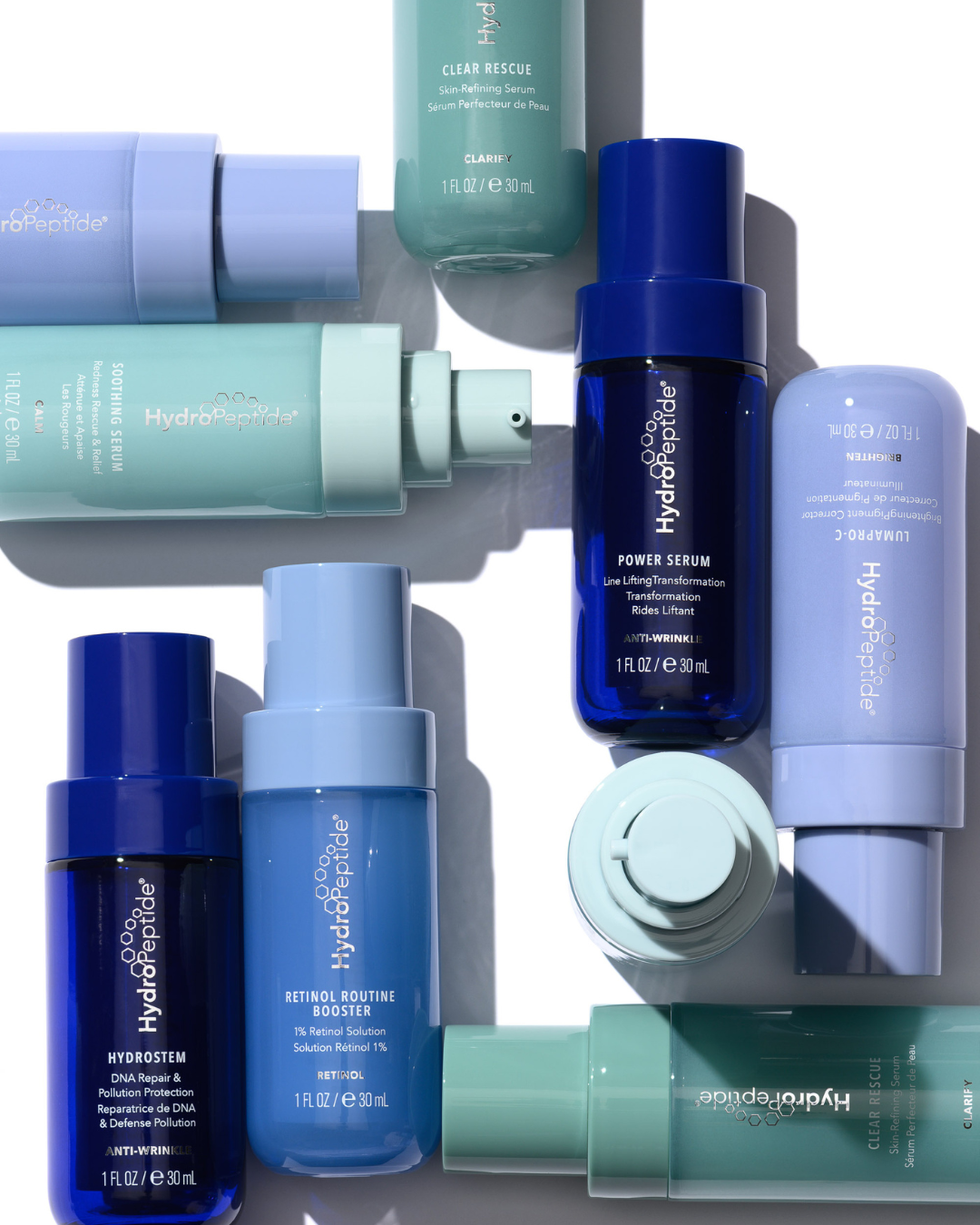 HYDROPEPTIDE HYDROSTEM SERUM 
Gesichtsserum gegen Falten mit PhytoCellTec™ – ein verjüngendes, Anti-Age-Booster-Peptidserum mit Wirkung bis auf die zelluläre DNA-Ebene.