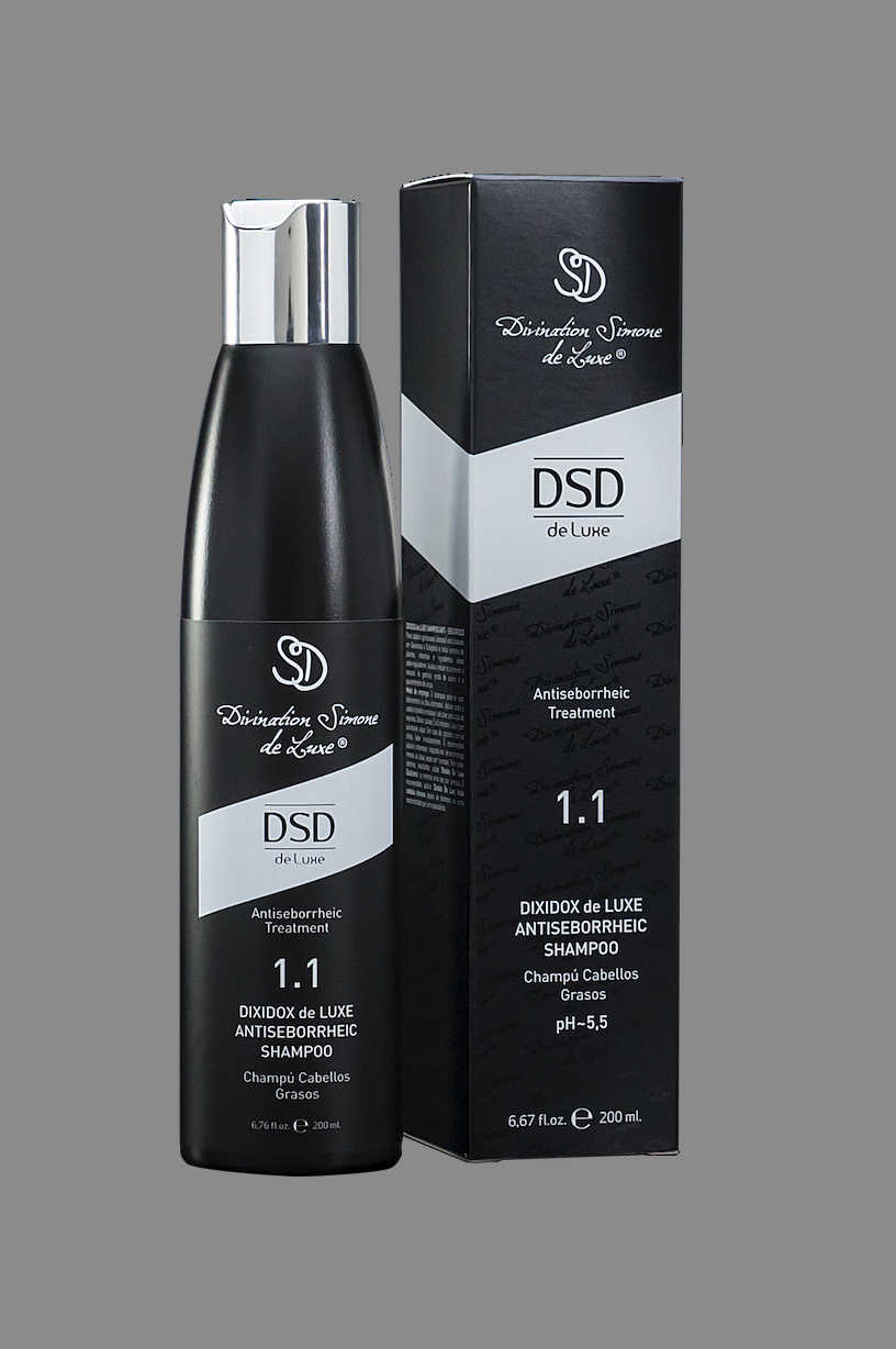 DSD SIMONE DE LUXE ANTISEBORRHEIC SHAMPOO 
1.1 Antiseborrhoisches Shampoo, lindert Juckreiz und Haarausfall. Shampoo gegen Seborrhoe, Entzündungen und Juckreiz. Zur Unterstützung des Haarwuchses.