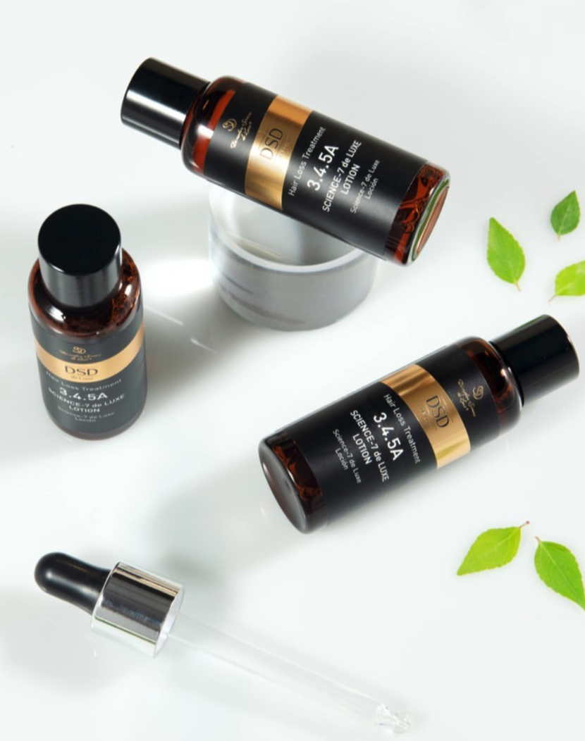 DSD SIMONE DE LUXE SCIENCE-7 DE LUXE ESSENTIAL OILS 
3.4.5B Komplex ätherischer Öle, die den Haarwuchs fördern<br>Hohe Konzentration. Psoriasis, trockene Haare