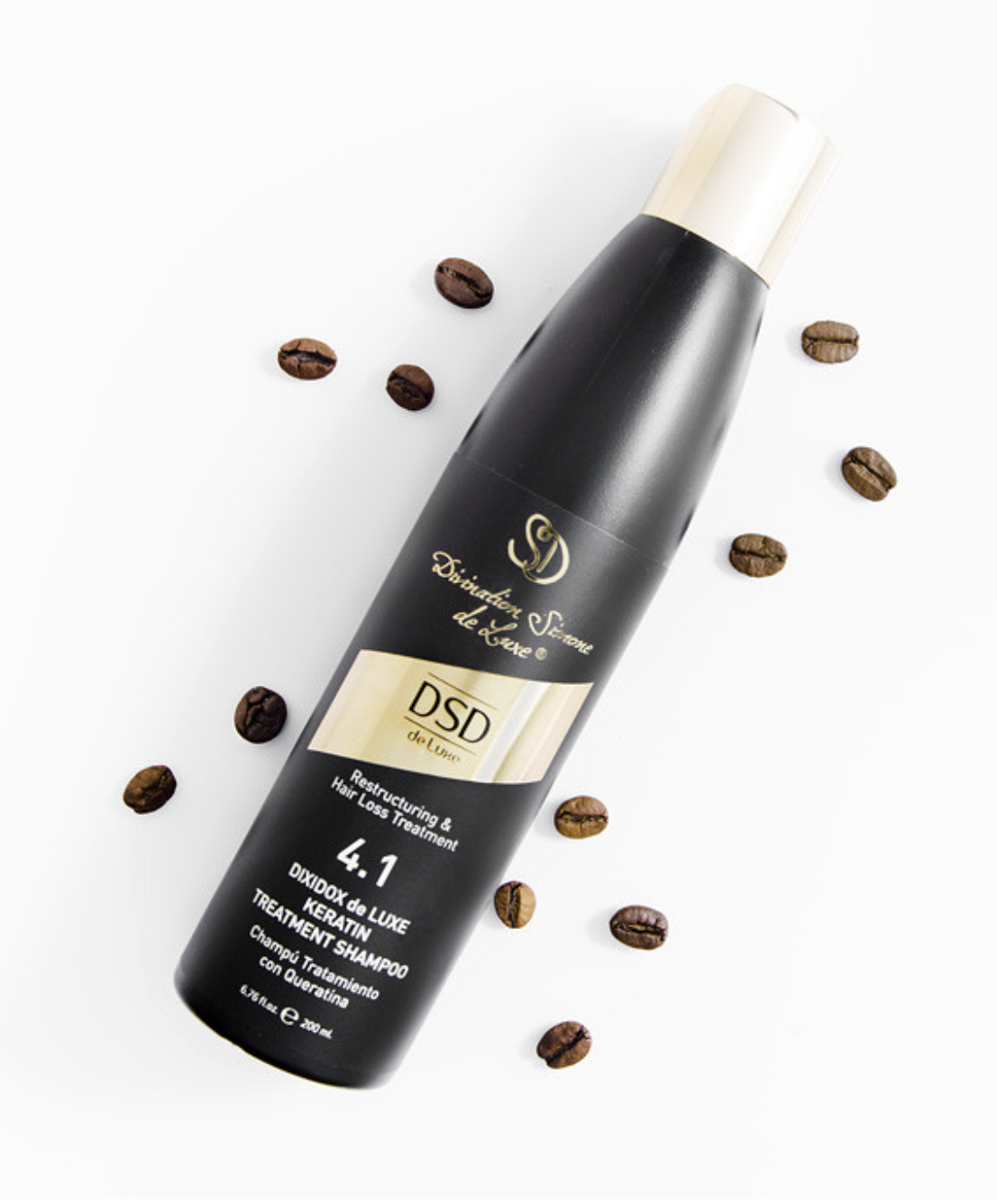 DSD SIMONE DE LUXE KERATIN SHAMPOO 
4.1 Shampoo für beschädigtes und brüchiges Haar mit Keratin. Zur Wiederherstellung und zum Haarwachstum.
