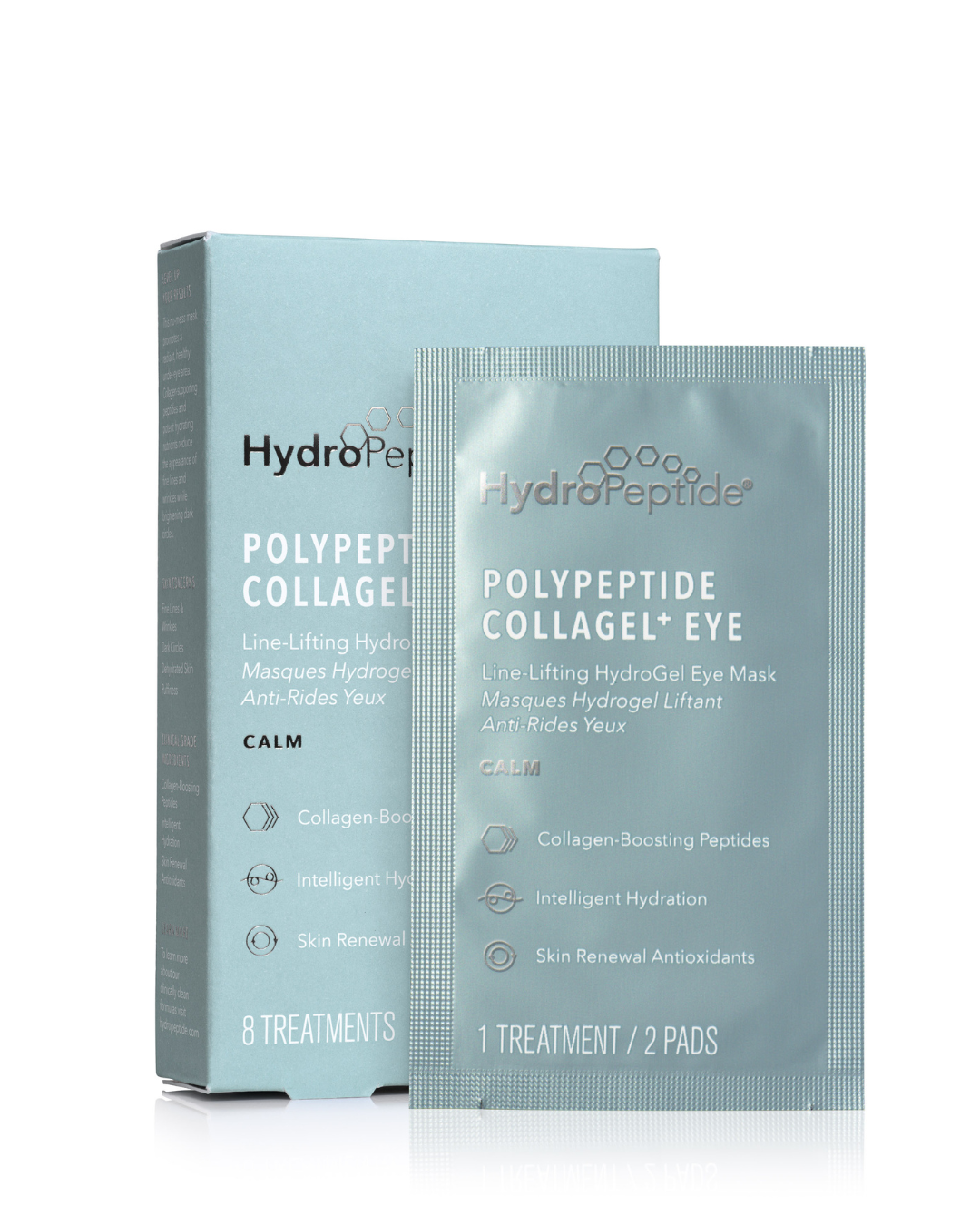 Polypeptide Eye Collagel+<br> Kollagenfördernde Anti Age Maske mit Peptiden 8 stk.