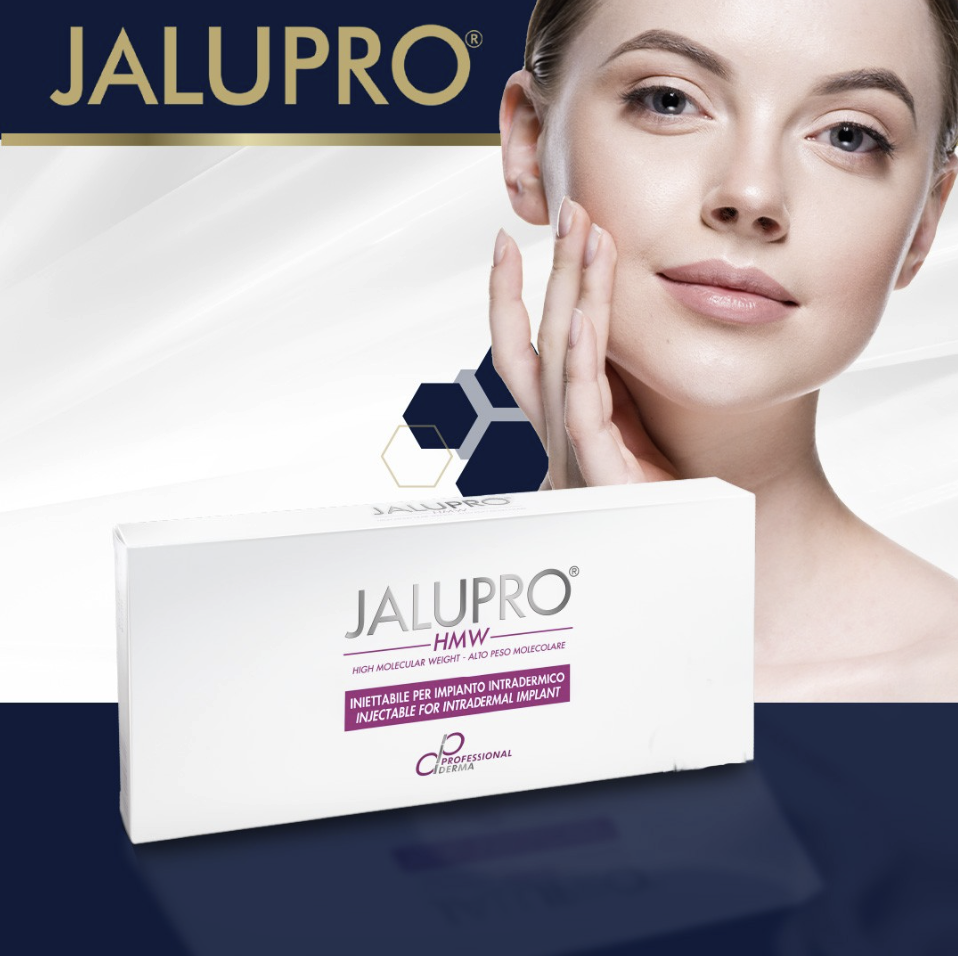 JALUPRO HMW 
Collagen-Booster zur Straffung der Haut und für Feuchtigkeit. Behandlung zur Straffung der Haut, gegen Erschlaffung und für einen ausgeruhten, frischen Gesichtsausdruck.