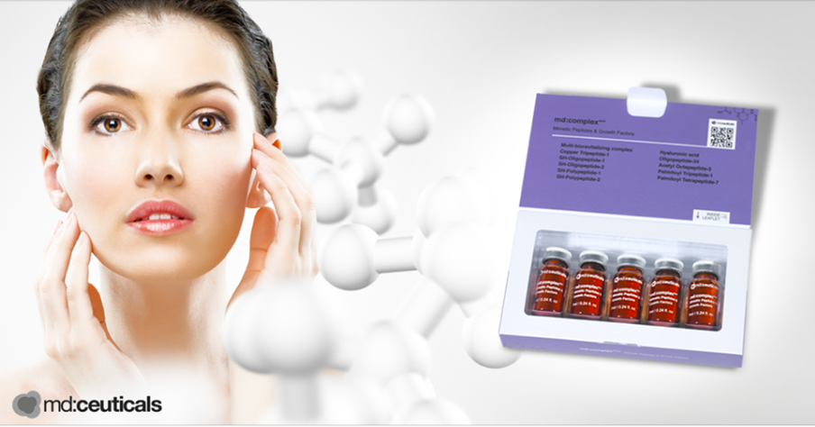 MD:CEUTICALS md:COMPLEX GENX MIMETIC PEPTIDES & GROWNH FACTOR 
Mesotherapeutischer Cocktail mit Wachstumsfaktoren und Peptiden. Verjüngt, startet die Haut bis auf zellulärer Ebene der DNA neu.