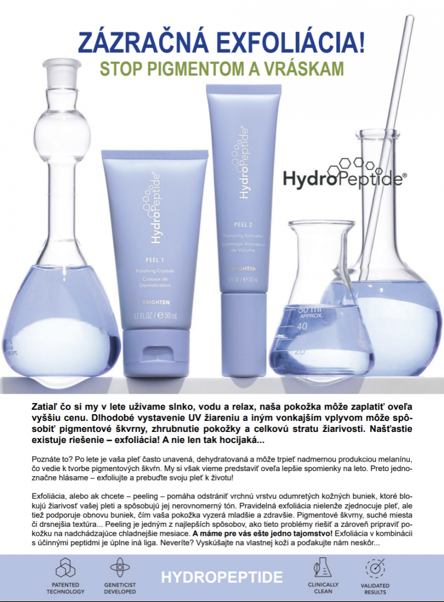 Wundersame Exfoliation. Stoppt Pigmenten und Falten!