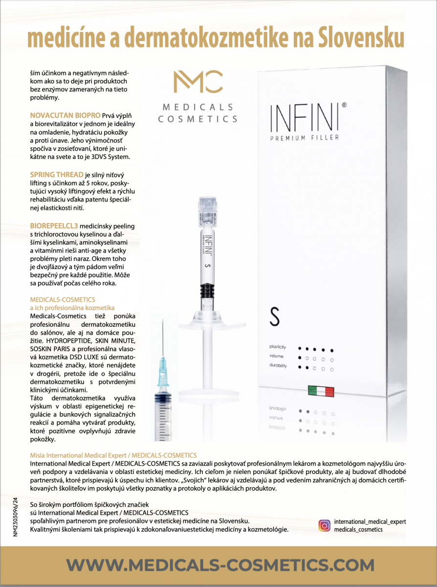 MEDICALS-COSMETICS Spitze in der ästhetischen Medizin und Dermatokosmetik in der Slowakei